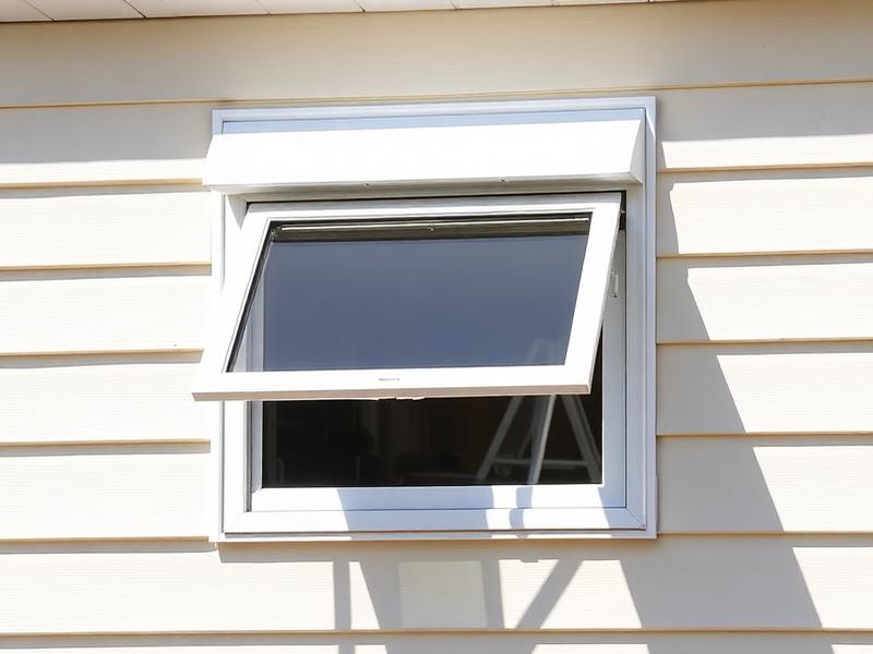 Awning replacement window on a residential home